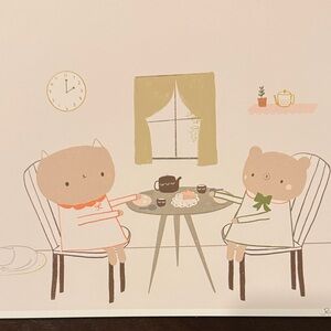 Cute Animal Tea Party Art Print